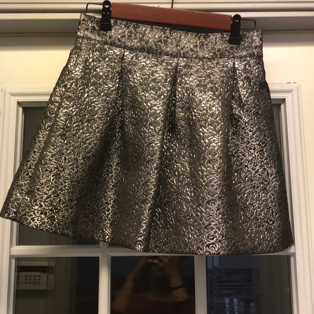 Silver/metallic skirt